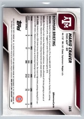 2025 Bowman University Chrome – Mario Craver #165 1st Bowman Texas A&M Aggies