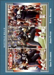 2006 Topps Total Blue #213 Mike Williams T/Bennie Anderson/Chris Villarrial FB