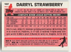1983 Topps Traded #108T Darryl Strawberry BASEBALL New York Mets