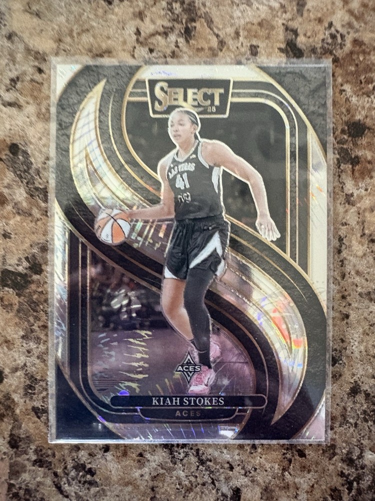 2025 WNBA Select Kiah Stokes Premier Level Silver Party Prizm SSP