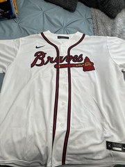 Nike Atlanta Braves Joc Pederson #22 MLB Baseball Jersey White Red Navy Regular