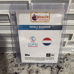 2025 Topps Merlin UEFA Women&rsquo;s Euro Veerle Buurman Debut Blue /99 Netherlands