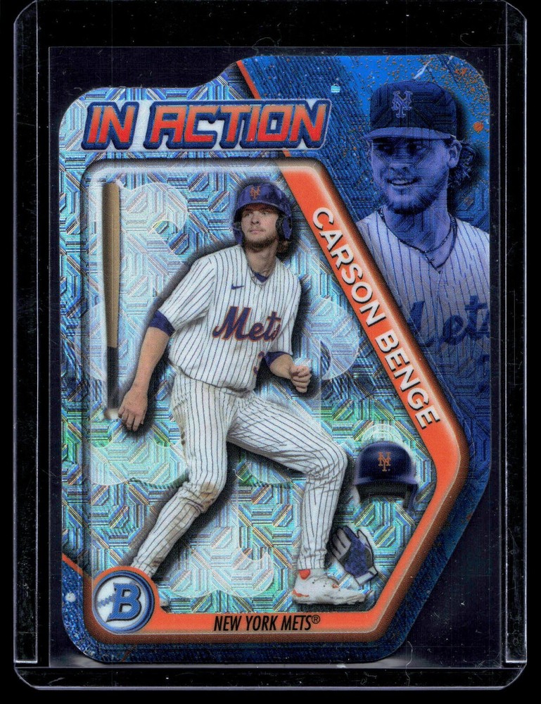 2025 Bowman Draft Bowman In Action Mojo Refractor Carson Benge #BIA-6