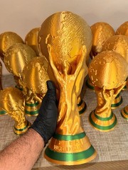 Full Size World Cup Trophy Replica 14.5” Gold Soccer Fan Collectible Printer3D