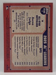 2026 Topps Series 2 Aaron Judge #91AS-1 Vintage Stock /90 – 1991 Topps All-Stars
