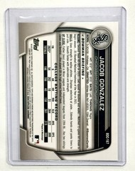 2023 Bowman Draft Sapphire Jacob Gonzalez 1st Bowman #BDC-167 Chicago White Sox