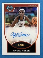 QTY AVL #/99! Angel Reese Auto 2023-24 Bowman Chrome U Refractor Autograph LSU