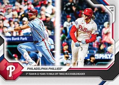 2026 Topps Now MLB #146 Philadelphia Phillies Doubleheader Walk Offs PR:938