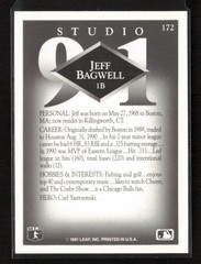 1991 Studio #172 Jeff Bagwell