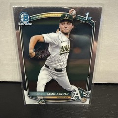 Jamie Arnold 1st 2025 Bowman Draft – Chrome #BDC-30 (RC) Athletics MLB