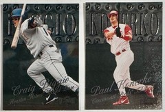 1998-99 Metal Universe Barry Bonds, Greg Maddux, Craig Biggio Baseball Cards Lot