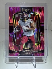 2025 Panini Select – Premier Level Jacory Croskey-Merritt #188 Pink Shock Prizm