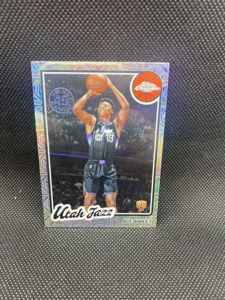 Ace Bailey 2025-26 Topps 80-81 Topps Chrome Mojo Refractor RC #TC-AB Utah Jazz
