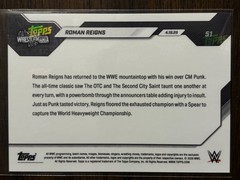 2026 Topps Now WWE #51 Roman Reigns WrestleMania PRESALE