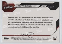 2026 Topps Now WWE /5002 Iyo Sky Rhea Ripley #3 1g2u
