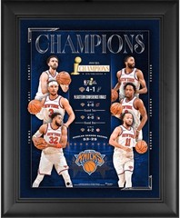 New York Knicks Framed 13&Prime; x 16&Prime; 2026 NBA Finals Champions Collage