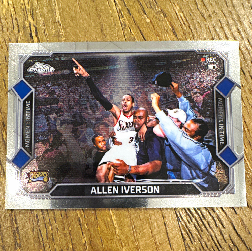 Topps 2025-26 Topps Chrome Allen Iverson Clutch Gene Insert Card #CG-29