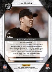2021 Donruss The Elite Series #27 Rich Gannon – FB