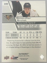 2025-26 Upper Deck CHL #340 Simon-Pier Brunet Outburst
