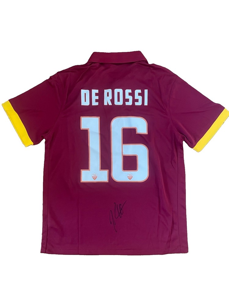 Daniele de Rossi Signed 2015/16 Roma Home Shirt with COA