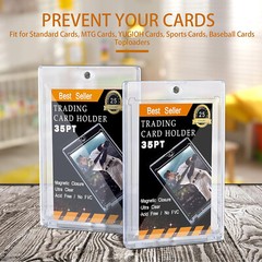 5/10/15/20/25Pcs Magnetic Trading Card Holders 35pt One-Touch Hard UV Protection