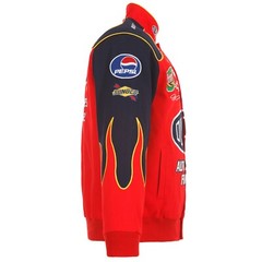 2024 Authentic Nascar Jeff Gordon Flame Dupont Cotton Jacket JH Design Red Navy