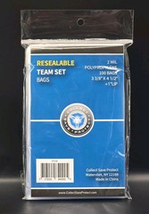 5 Packs (500x) CSP Resealable Team Set Bags 3 3/8&Prime; x 4 1/2&Prime; Sleeves