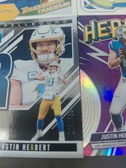 Justin Herbert Lot Of 8 – Spellbound « R » /799, Blue Orange Shock, Plus 6 Inserts