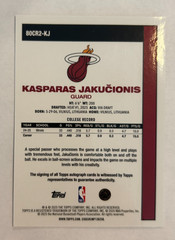 2026 TOPPS CHROME 45TH Kasparas Jakucionis ORANGE ROOKIE RC AUTO /25 BUCKS