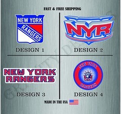 New York Rangers NHL Hockey Sticker Vinyl Decal Truck Car Bumper Water Resistant