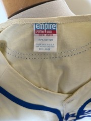 vintage BROOKLYN DODGERS Empire Sporting Goods heavyweight jersey 3XL union made