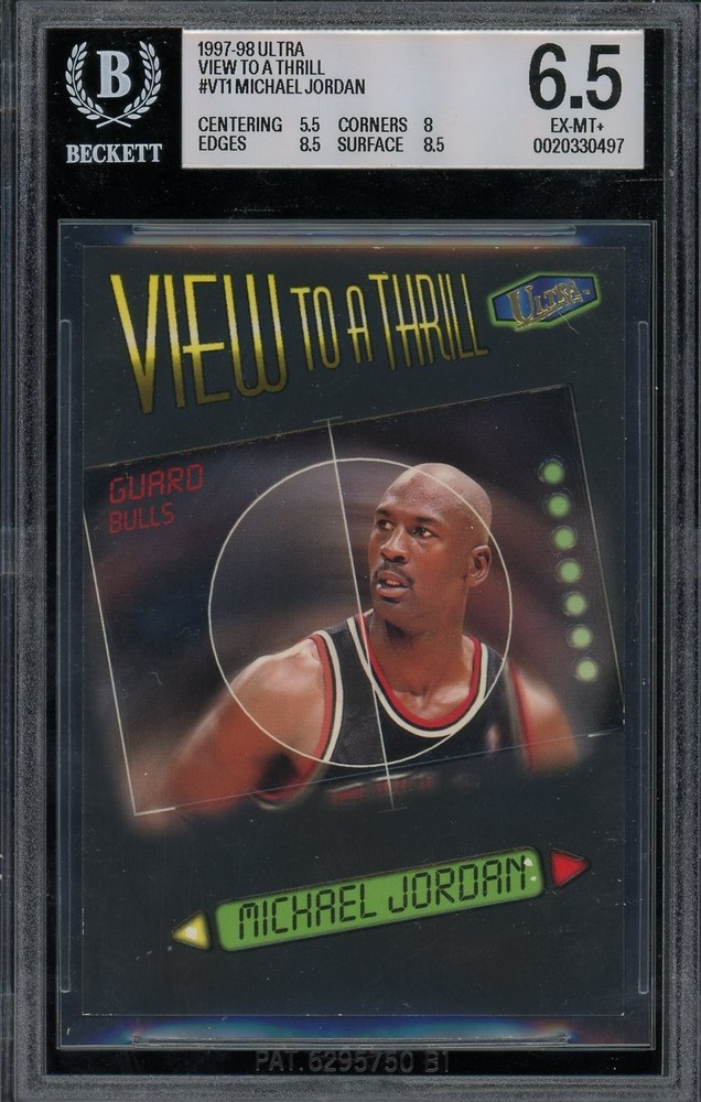 1997-98 FLEER ULTRA MICHAEL JORDAN VIEW TO A THRILL BGS 6.5