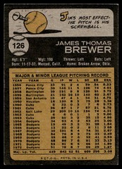 1973 Topps – #126 Jim Brewer EX
