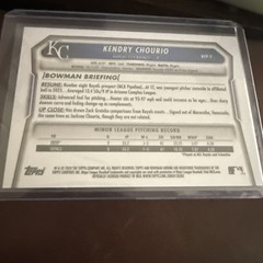 Bowman 2026 Bowman Chrome Reptilian 1st Bowman Kendry Chourio #BCP-7 KC Royals