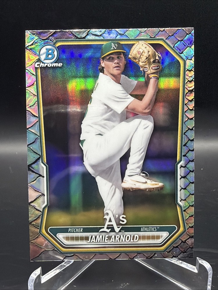 2026 Bowman Chrome Reptilian Prospects Jamie Arnold #BCP-112 1st Athletics