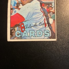 1967 Topps HOF Orlando Cepeda #20 St. Louis Cardinals Set Break Poor