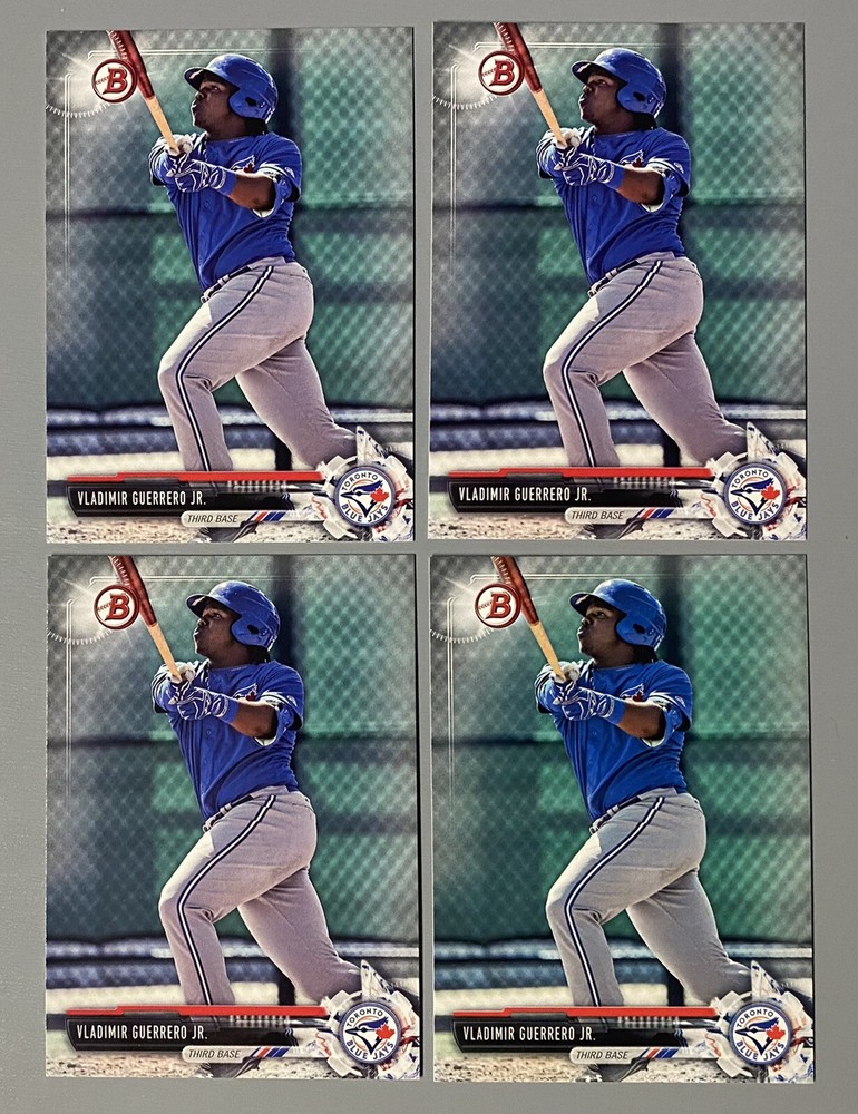 Four 2017 Bowman Draft Vladimir Guerrero Jr. Paper #BD150 Blue Jays Prospect -A