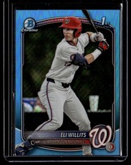 2025 Bowman Draft #BDC-1 Eli Willits Sky Blue Refractor