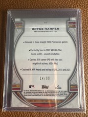 2023 Topps Tribute – Bryce Harper #14 Green /99