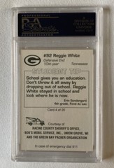 🚨VERRY RARE🚨1994 REGGIE WHITE Green Bay Packers Police Football 92 PSA 10