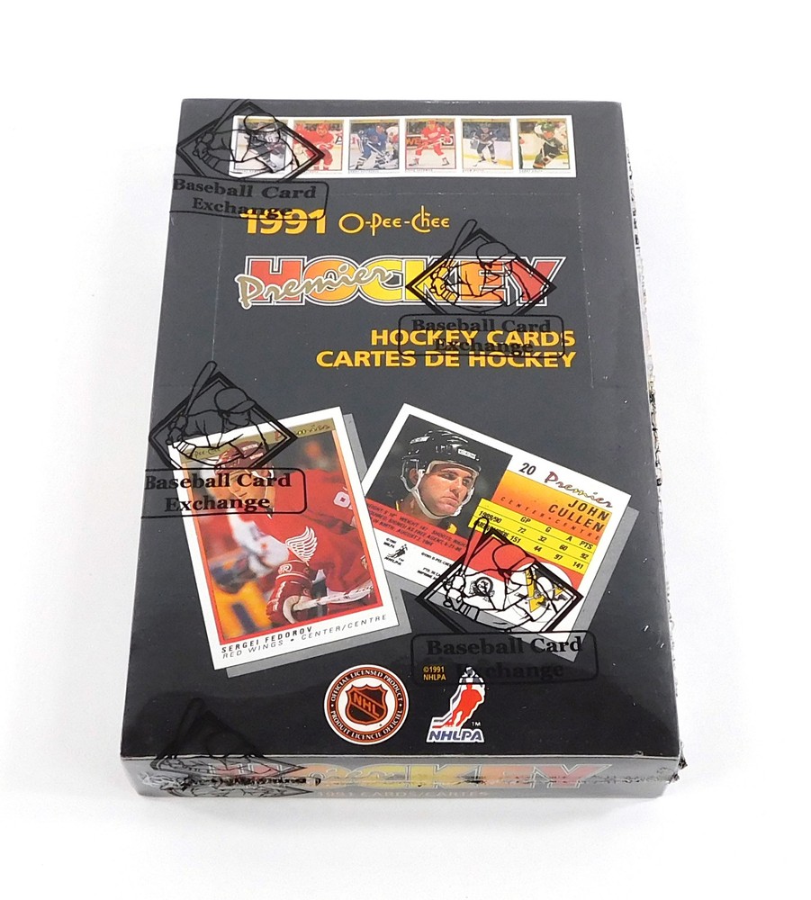 1990-91 O-Pee-Chee Premier Hockey Box (36) BBCE Wrapped FASC From A Sealed Case