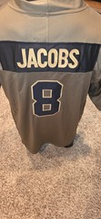 Greenbay Packers #8 Jacobs Stitched Football Jersey Salute To Service LARGE