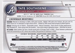 2025 Bowman Draft – Tate Southisene #BD-70 1st Bowman Paper
