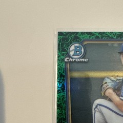 Kendry Chourio 2026 Bowman Chrome 1st Auto Green /99 Royals Green Grass Royals