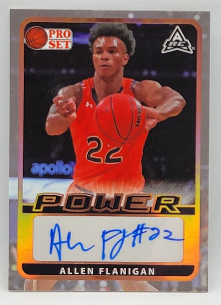 2022 Leaf Pro Set Power Basketball Power Rookie Auto BA-AF1 – ALLEN FLANIGAN RC