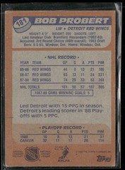 1988-89 Topps Bob Probert RC #181 Detroit Red Wings