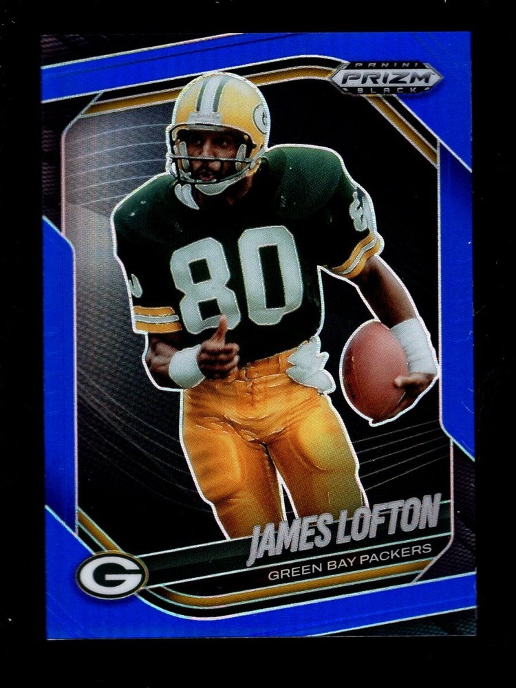 2025 PRIZM BLACK BLUE #60 JAMES LOFTON 65/199 PACKERS