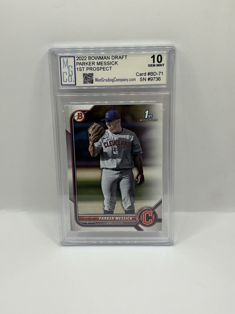 2022 Bowman Draft PARKER MESSICK 1ST BOWMAN #BD-71 Graded MGCo. Gem Mint 10