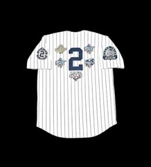 Derek Jeter New York Yankees 5 World Series Men&rsquo;s Pinstripe Baseball Jersey