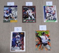 Jeff George Signed Auto Football Cards $2.95 each (Pick Your Card)